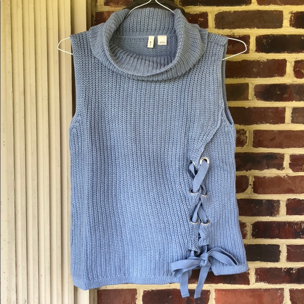 Anthropologie Periwinkle, Laced Vest- NWT